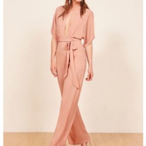 Reformation Lemongrass Jumpsuit NWT
